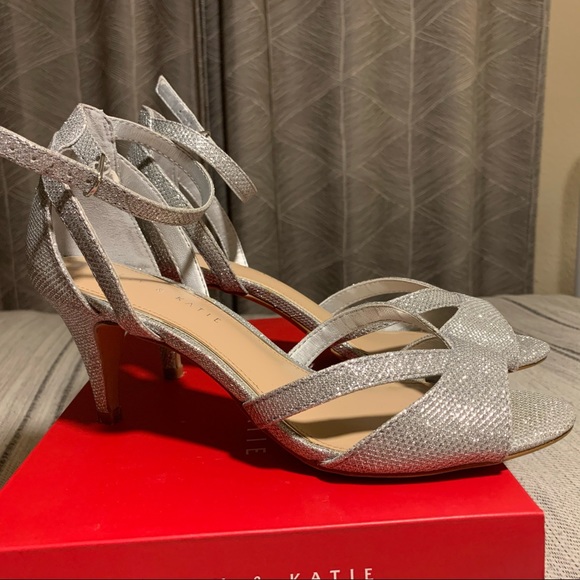 Silver Sparkly Heels - Picture 4 of 7